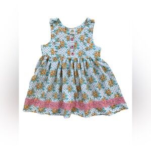 Wildflowers Size 6 Floral Polka Dot Tunic Tank Top